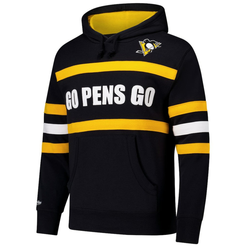 Pittsburgh Penguins Mitchell & Ness Head Coach Slogan Pullover Hoodie Discount