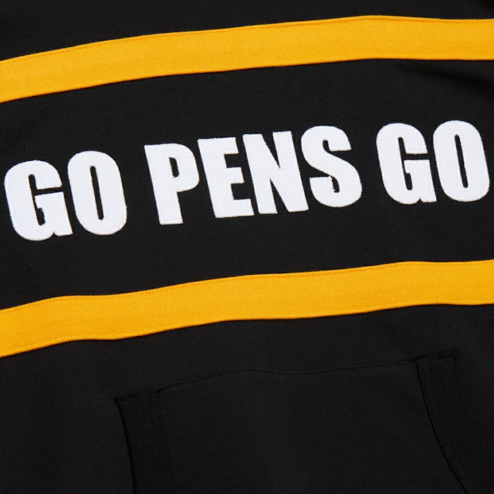 Pittsburgh Penguins Mitchell & Ness Head Coach Slogan Pullover Hoodie Discount
