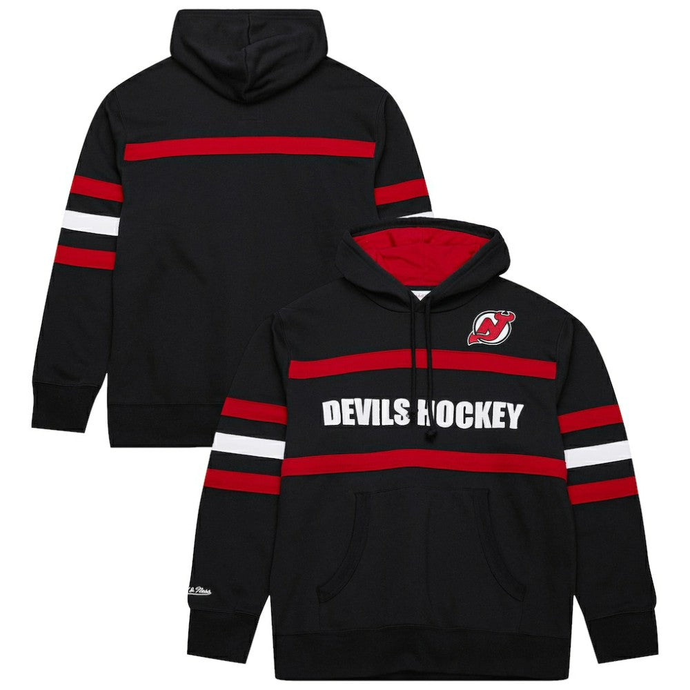 New Jersey Devils Mitchell & Ness Head Coach Slogan Pullover Hoodie For Sale