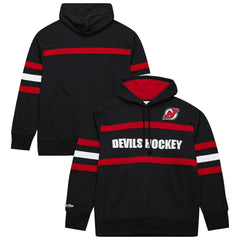 New Jersey Devils Mitchell & Ness Head Coach Slogan Pullover Hoodie For Sale