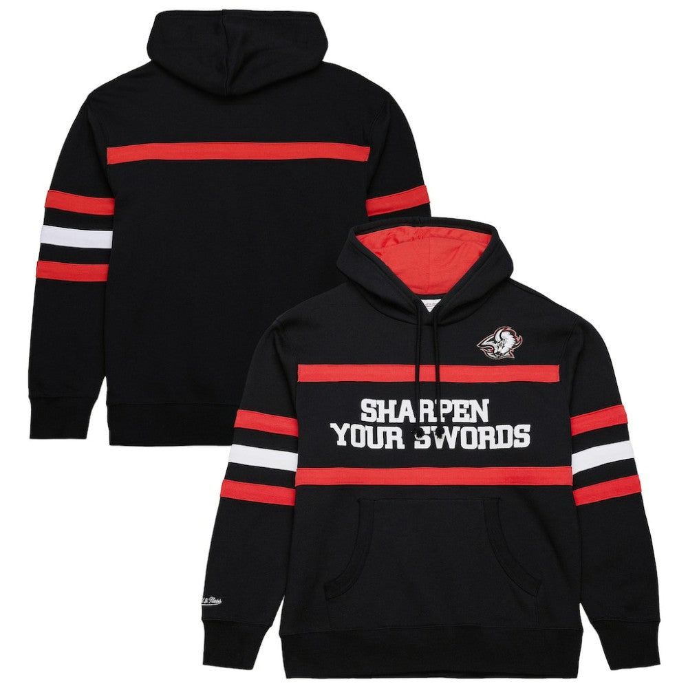 Buffalo Sabres Mitchell & Ness Head Coach Slogan Pullover Hoodie Online