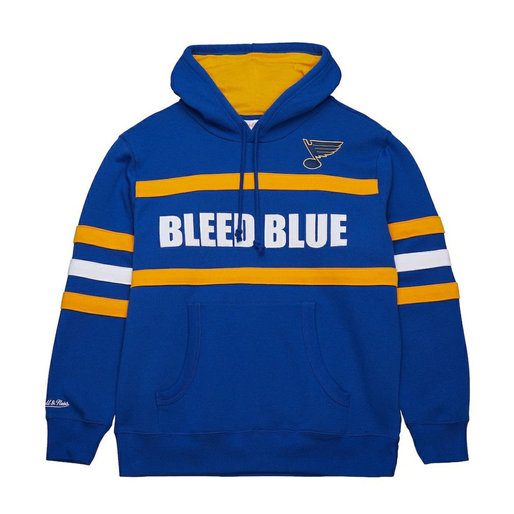 St. Louis Blues Mitchell & Ness Head Coach Slogan Pullover Hoodie Discount