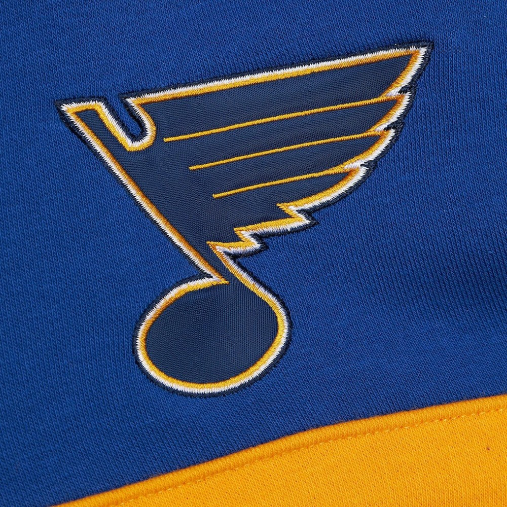 St. Louis Blues Mitchell & Ness Head Coach Slogan Pullover Hoodie Discount