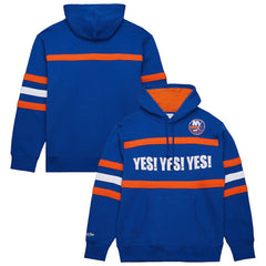 New York Islanders Mitchell & Ness Head Coach Slogan Pullover Hoodie Outlet