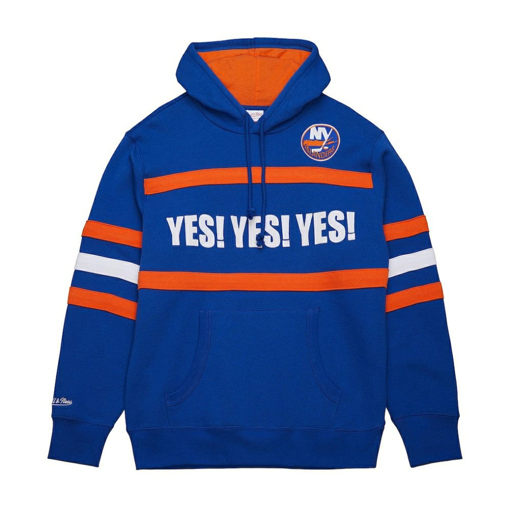 New York Islanders Mitchell & Ness Head Coach Slogan Pullover Hoodie Outlet