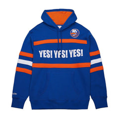 New York Islanders Mitchell & Ness Head Coach Slogan Pullover Hoodie Outlet