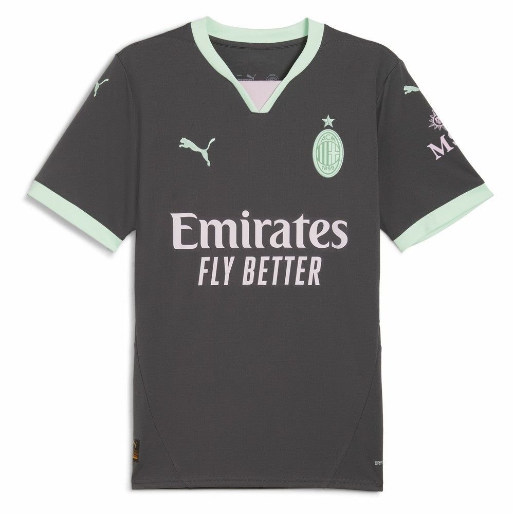 Christian Pulisic AC Milan 2024/25 Third Replica Player Jersey Charcoal - Puma
