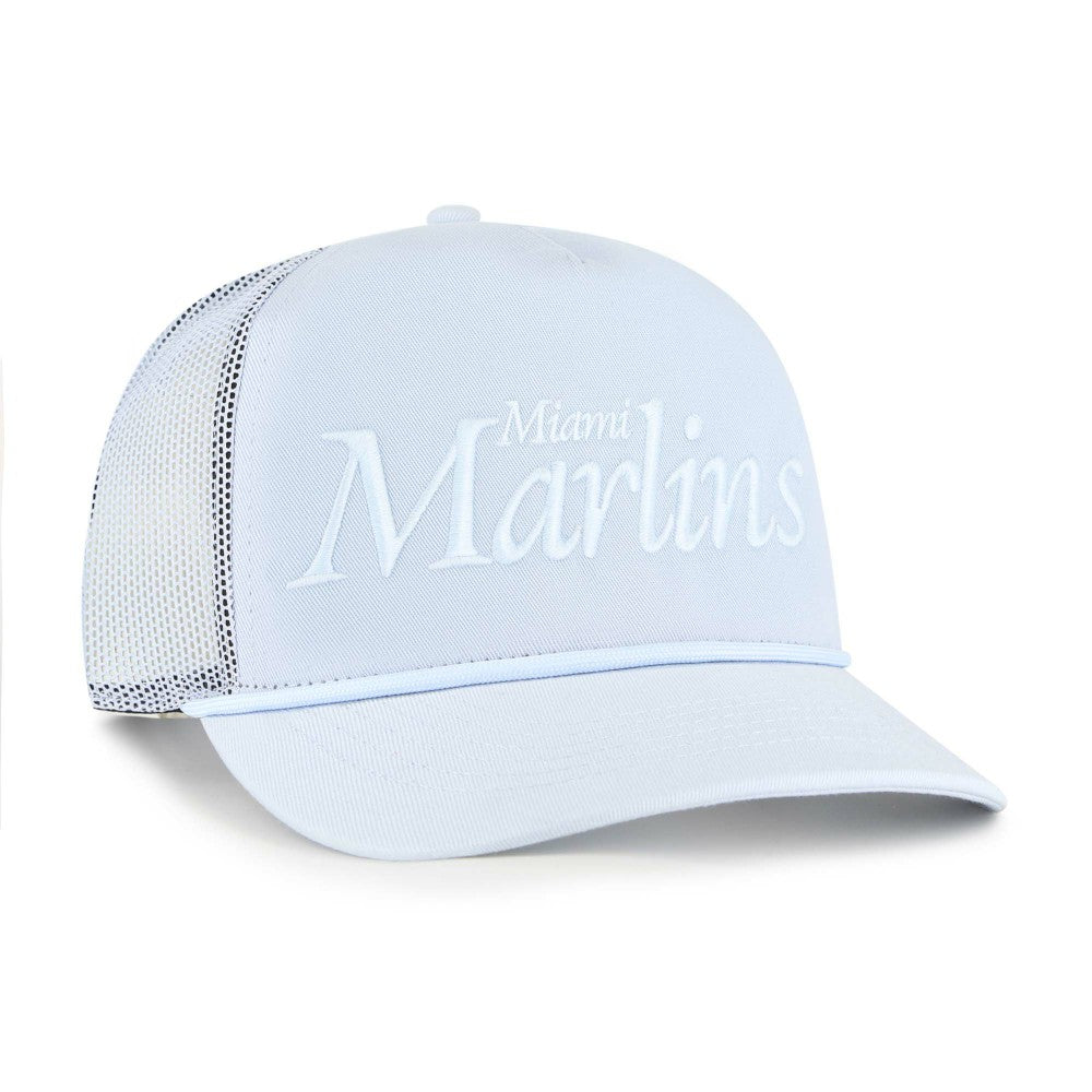 Miami Marlins '47 Foundation Script Hitch Adjustable Trucker Hat | MLB Near me
