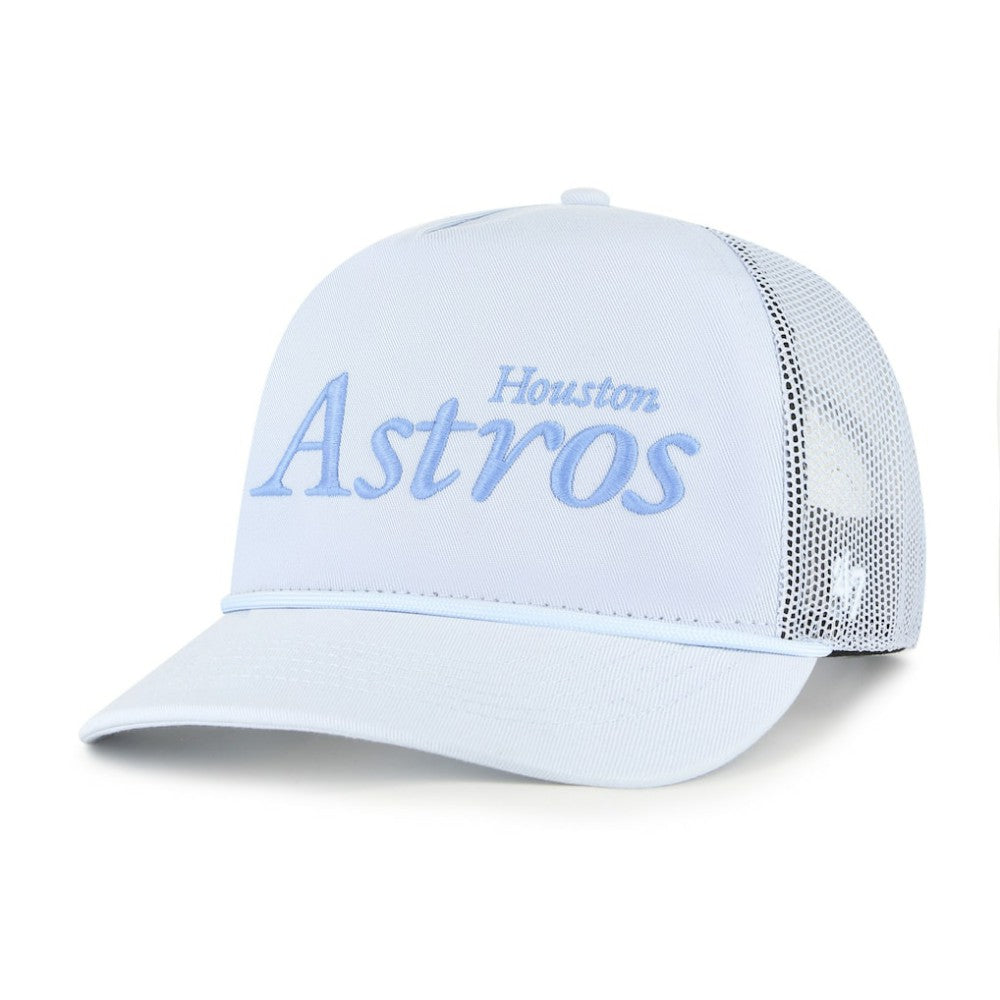 Houston Astros '47 Foundation Script Hitch Adjustable Trucker Hat | MLB Online