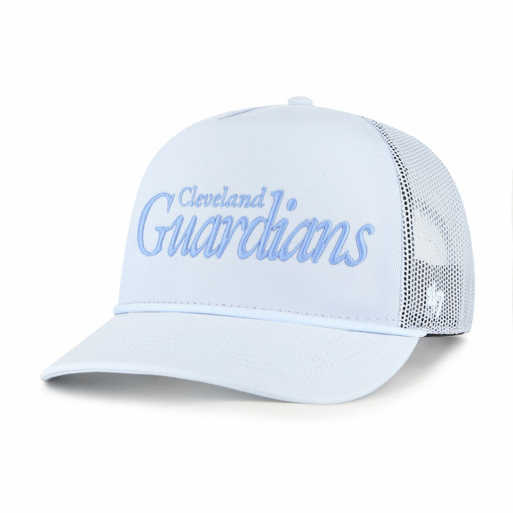 Cleveland Guardians '47 Foundation Script Hitch Adjustable Trucker Hat | MLB For sale