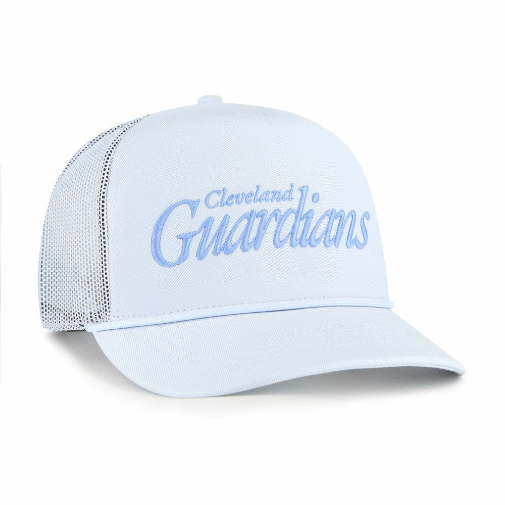 Cleveland Guardians '47 Foundation Script Hitch Adjustable Trucker Hat | MLB For sale