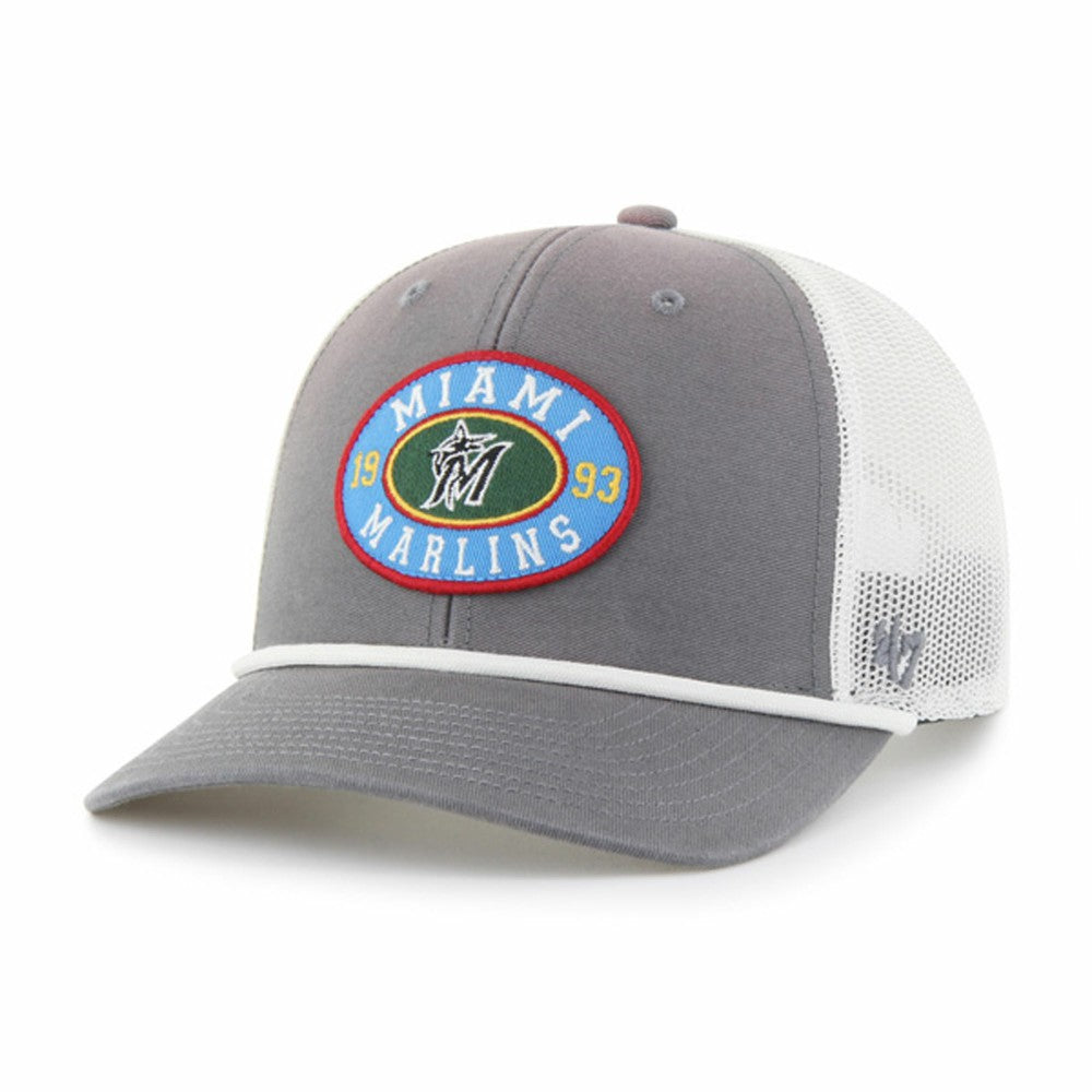 Miami Marlins '47 Tide Sweep Rope Trucker Adjustable Hat | MLB For sale