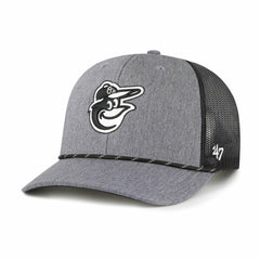 Baltimore Orioles '47 Carbon Rope Trucker Adjustable Hat | MLB For sale