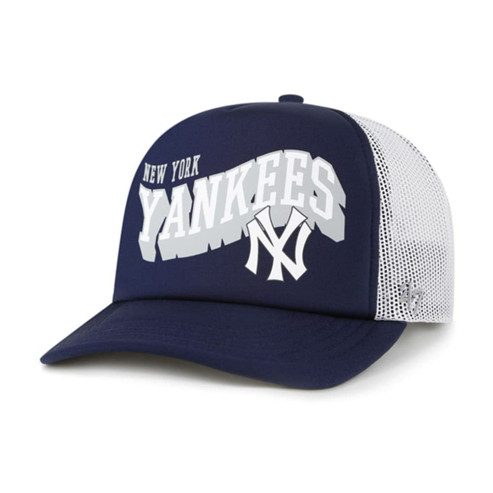 New York Yankees '47 Meander Foam Trucker Snapback Hat | MLB Discount