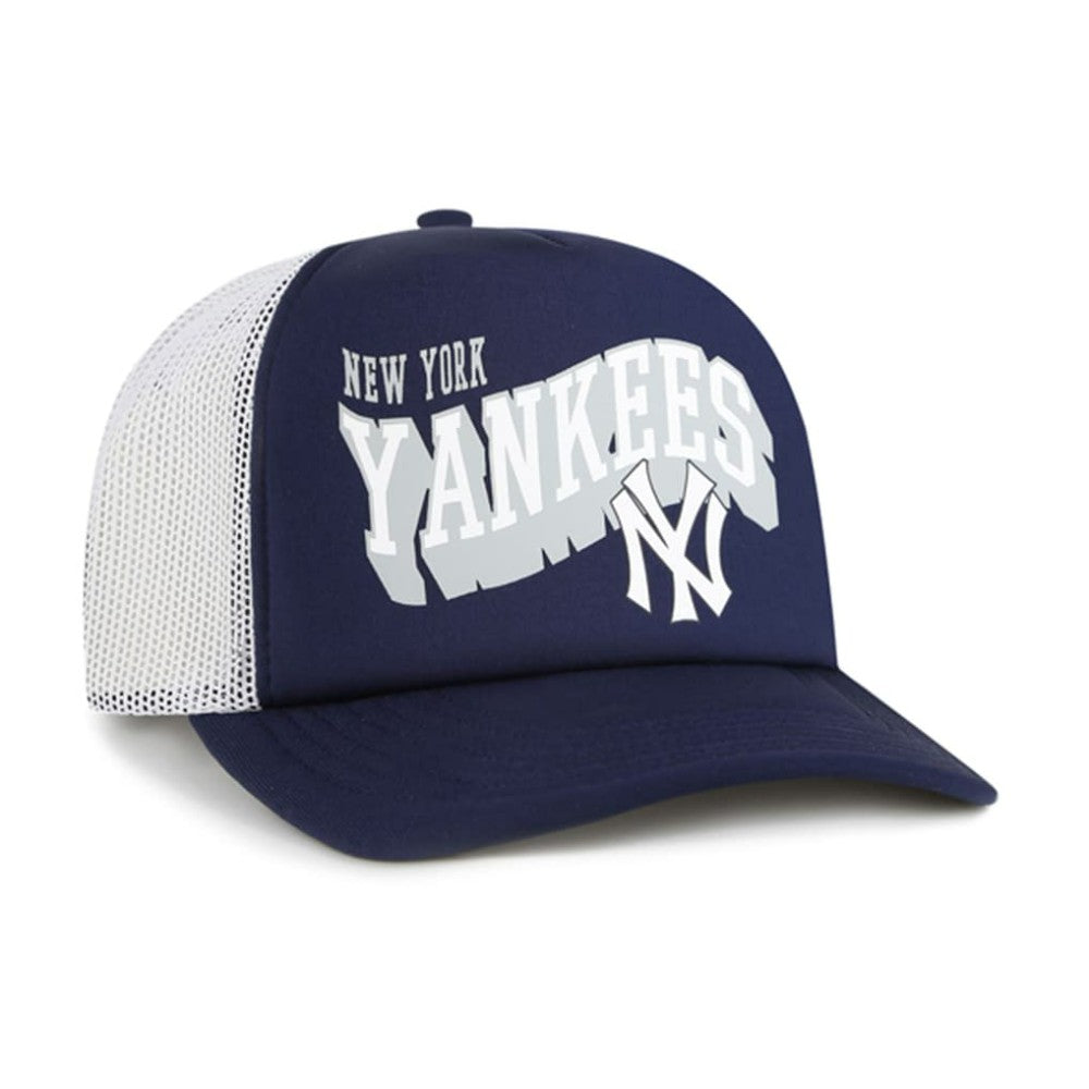 New York Yankees '47 Meander Foam Trucker Snapback Hat | MLB Discount