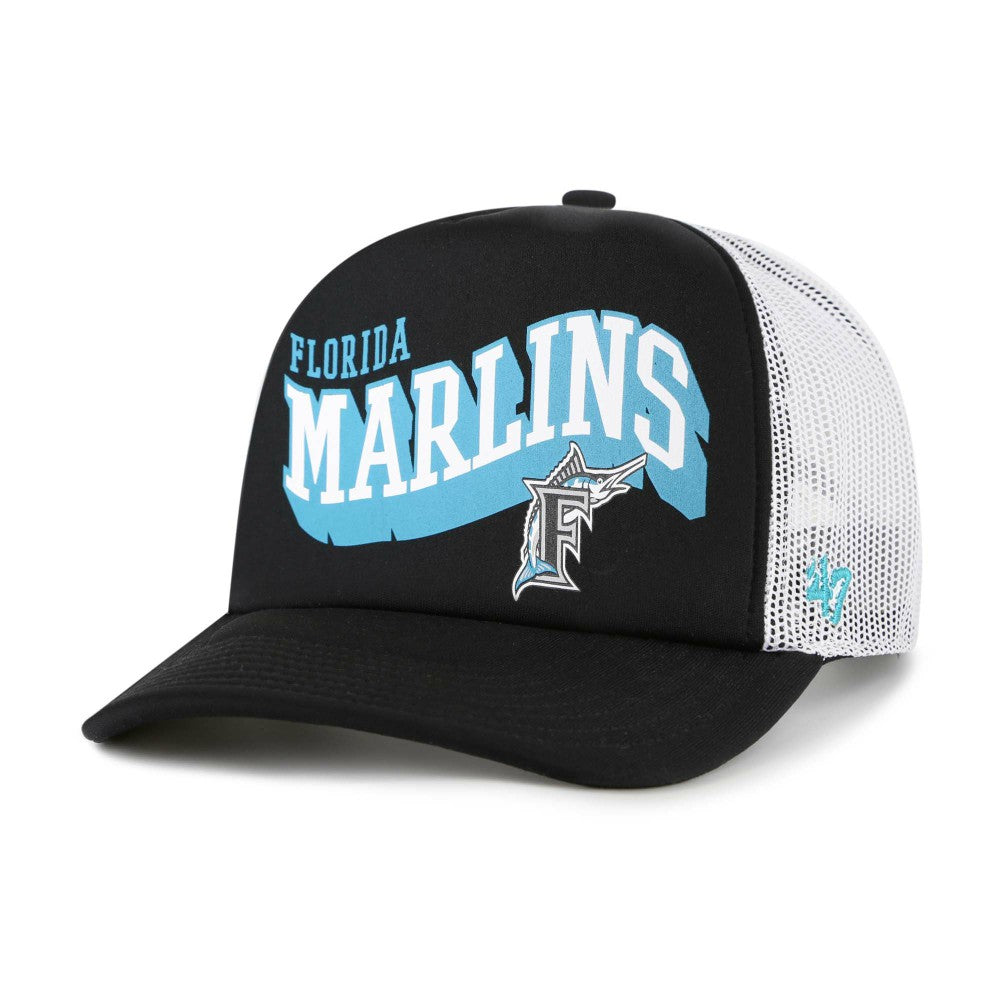 Miami Marlins '47 Meander Foam Trucker Snapback Hat | MLB Shop