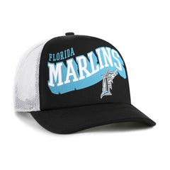 Miami Marlins '47 Meander Foam Trucker Snapback Hat | MLB Shop