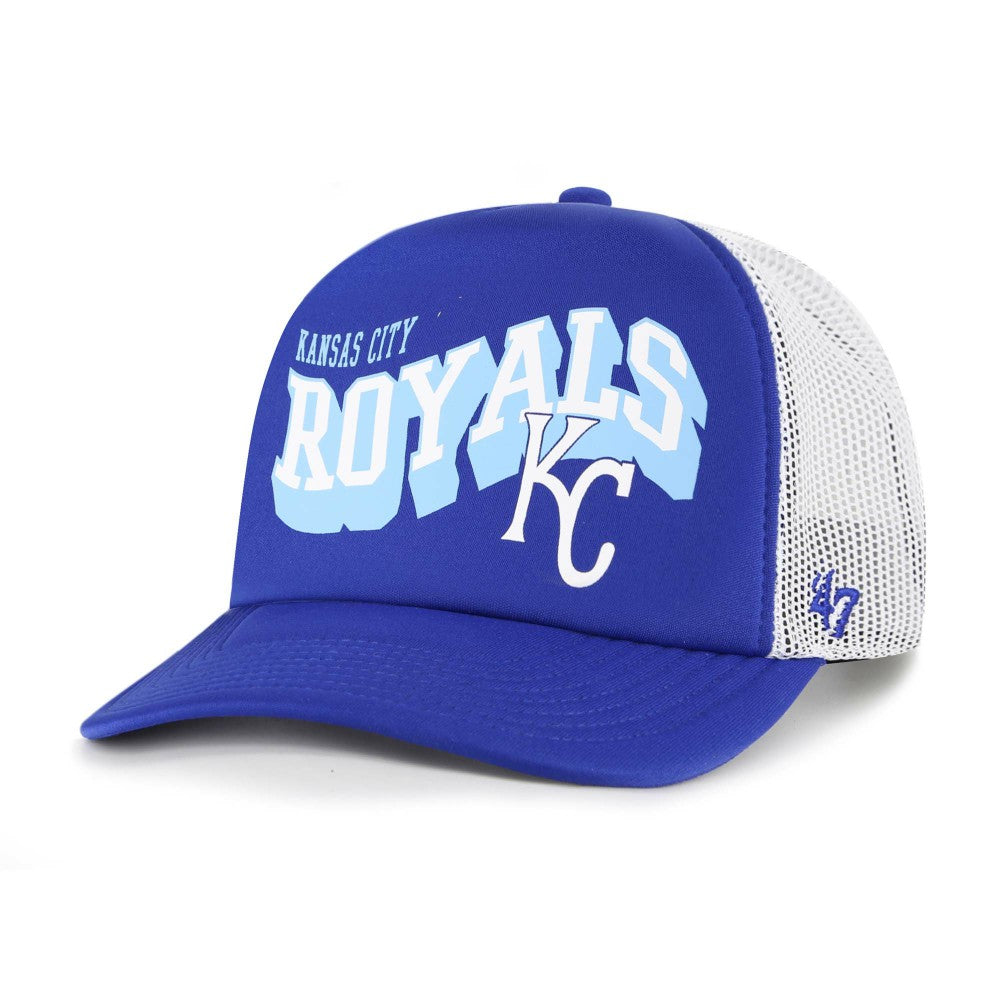 Kansas City Royals '47 Meander Foam Trucker Snapback Hat | MLB Outlet