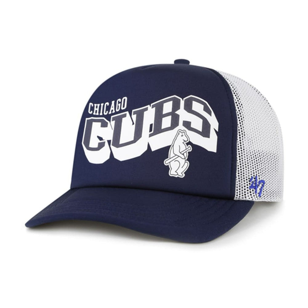 Chicago Cubs '47 Meander Foam Trucker Snapback Hat | MLB Sale