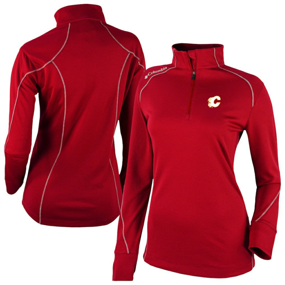 Calgary Flames Columbia Women's Omni-Wick Shotgun 2.0 Quarter-Zip Pullover Top Discount