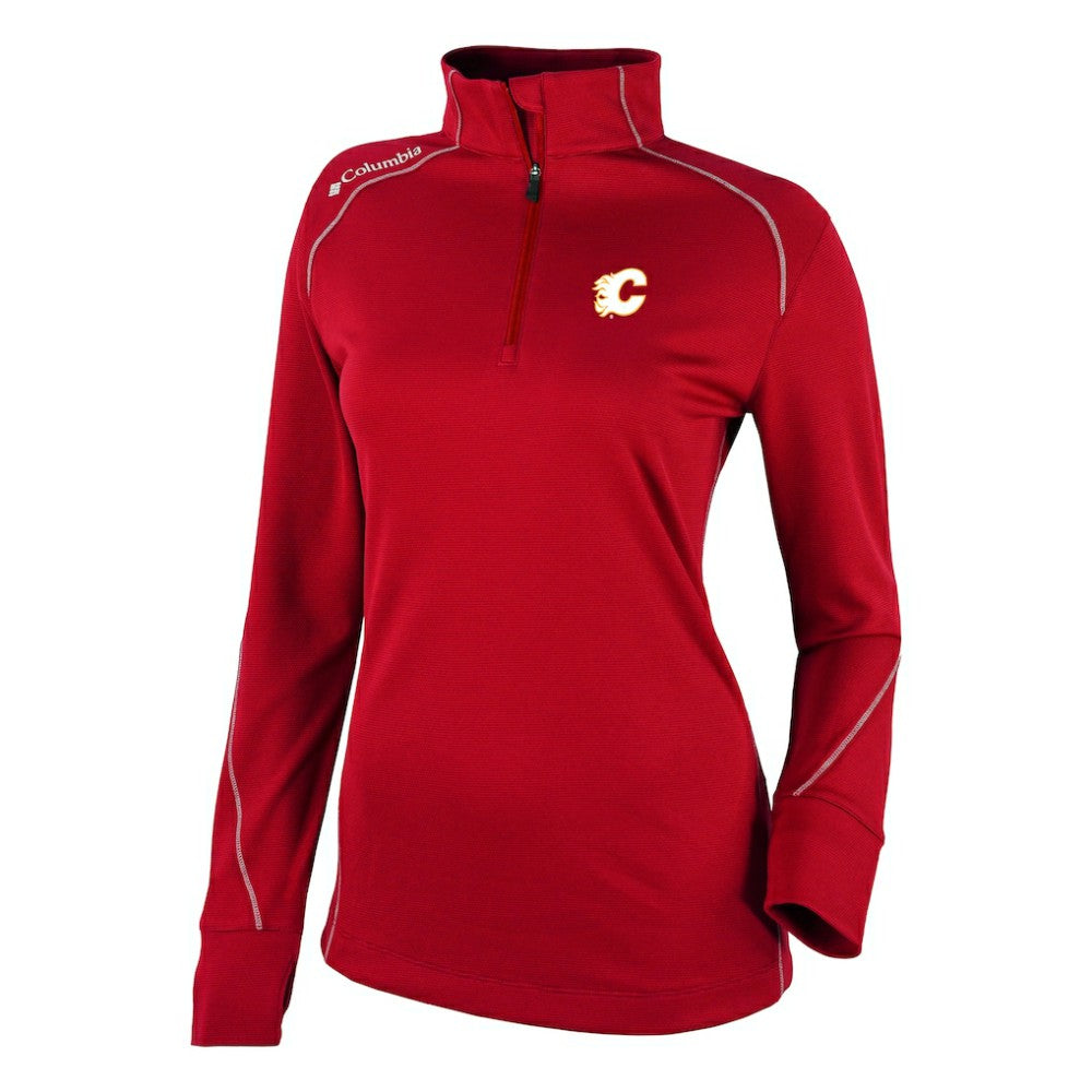 Calgary Flames Columbia Women's Omni-Wick Shotgun 2.0 Quarter-Zip Pullover Top Discount