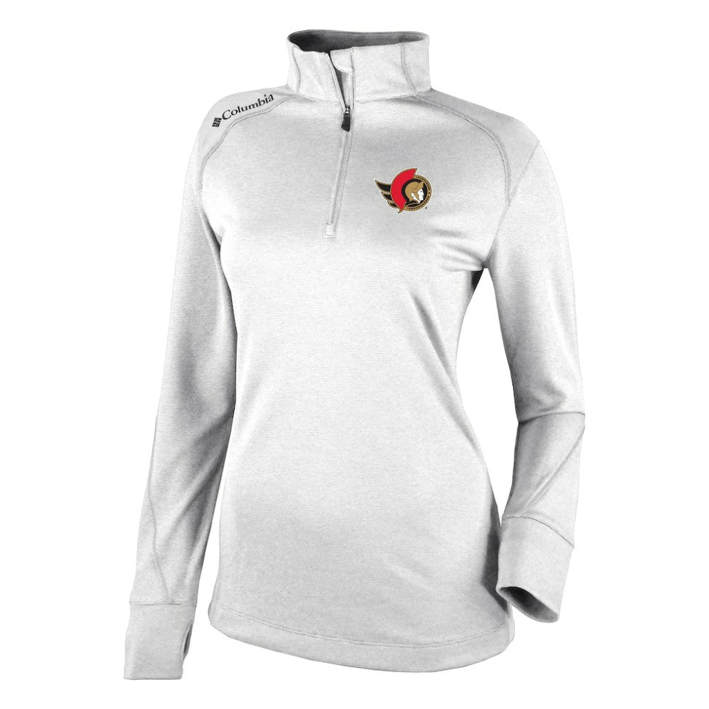 Ottawa Senators Columbia Women's Omni-Wick Shotgun 2.0 Quarter-Zip Pullover Top For Sale