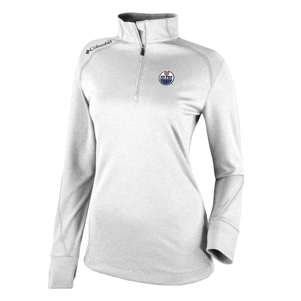 Edmonton Oilers Columbia Women's Omni-Wick Shotgun 2.0 Quarter-Zip Pullover Top Sale