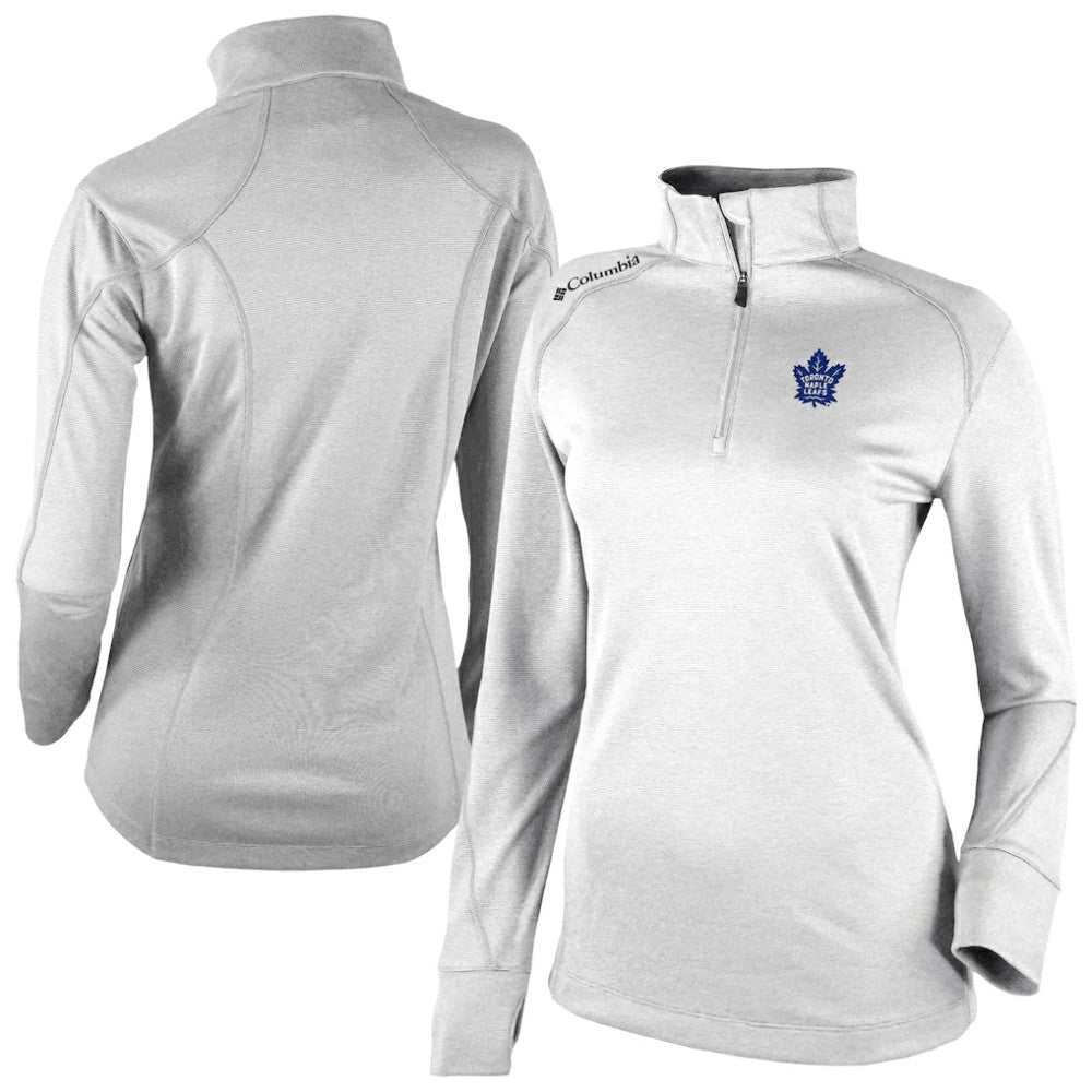 Toronto Maple Leafs Columbia Women's Omni-Wick Shotgun 2.0 Quarter-Zip Pullover Top Sale