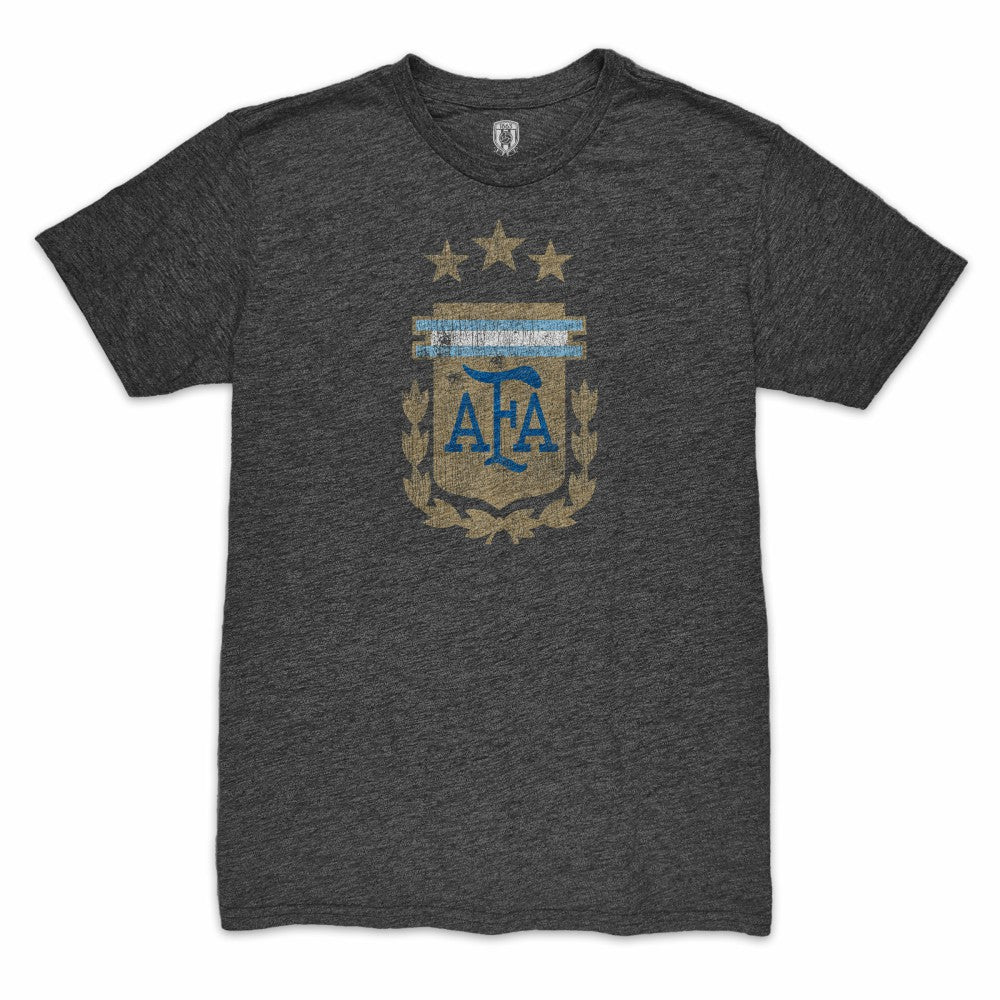 Lautaro Martinez Argentina National Team 1863FC Retro Player Tri-Blend T-Shirt Black