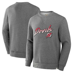 New Jersey Devils Fanatics Decades Collection Legendary Fleece Pullover Sweatshirt Outlet