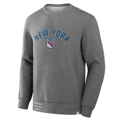 New York Rangers Fanatics Decades Collection Legendary Fleece Pullover Sweatshirt For Sale