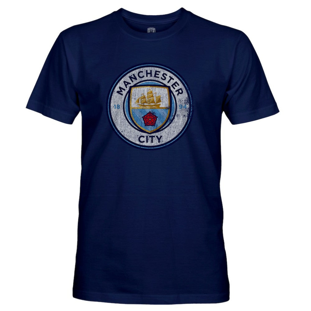 Manchester City 1863FC Badge T-Shirt Navy