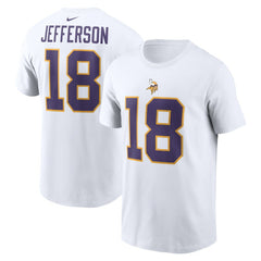Minnesota Vikings Nike Justin Jefferson  Name & Number T-Shirt