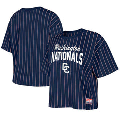 Washington Nationals New Era Women's 2025 City Connect Pinstripe T-Shirt | MLB For sale