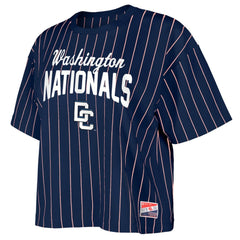 Washington Nationals New Era Women's 2025 City Connect Pinstripe T-Shirt | MLB For sale