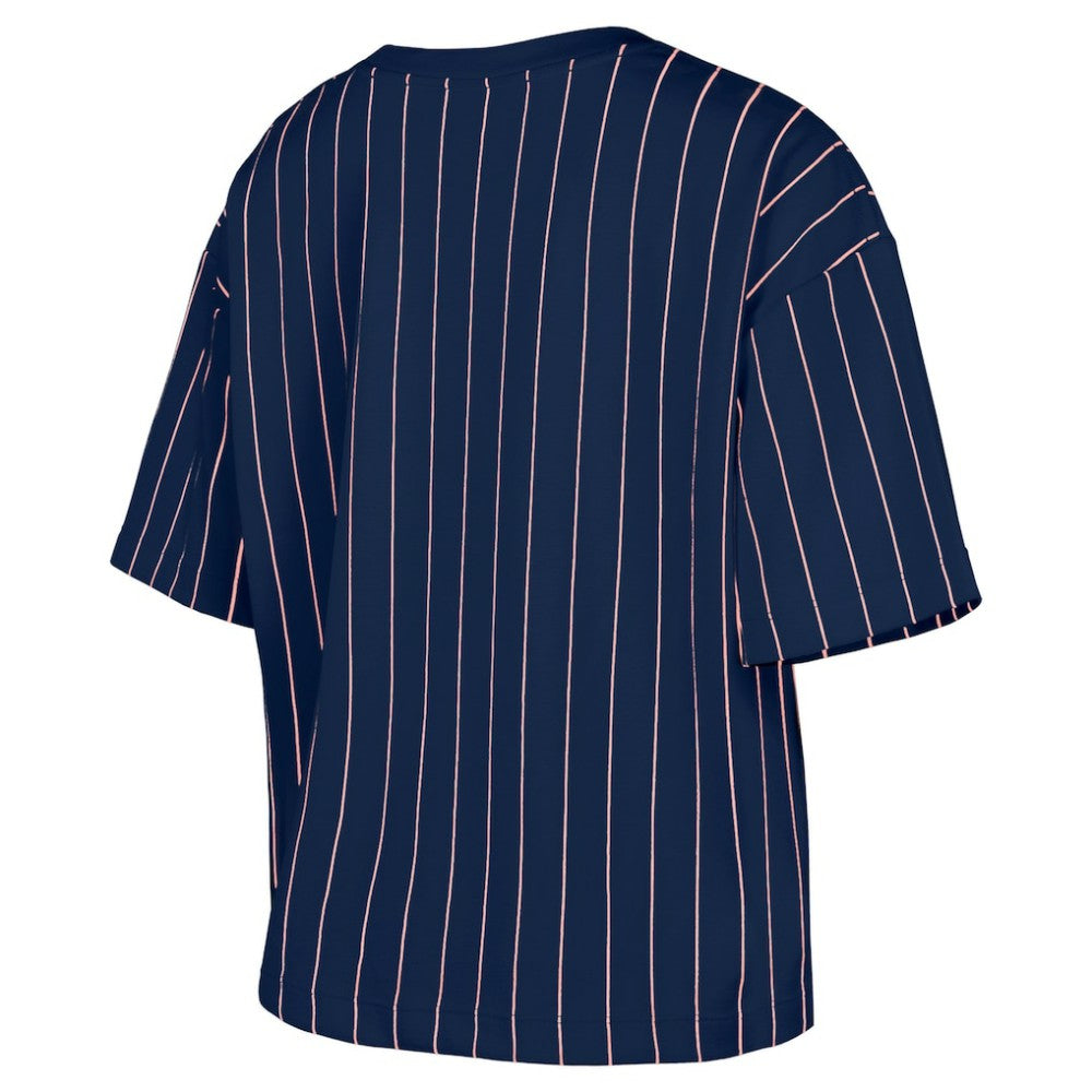 Washington Nationals New Era Women's 2025 City Connect Pinstripe T-Shirt | MLB For sale