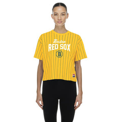 Boston Red Sox New Era Women's 2025 City Connect Pinstripe T-Shirt | MLB New