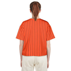 San Francisco Giants New Era Women's 2025 City Connect Boxy Pinstripe T-Shirt | MLB On Sale