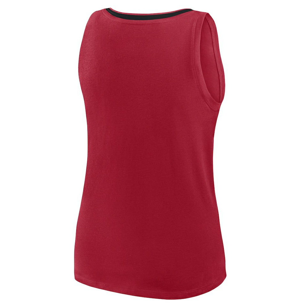 San Francisco 49ers  Logo Athletic Women's Plus Size Stellar Win V-Neck Tank Top