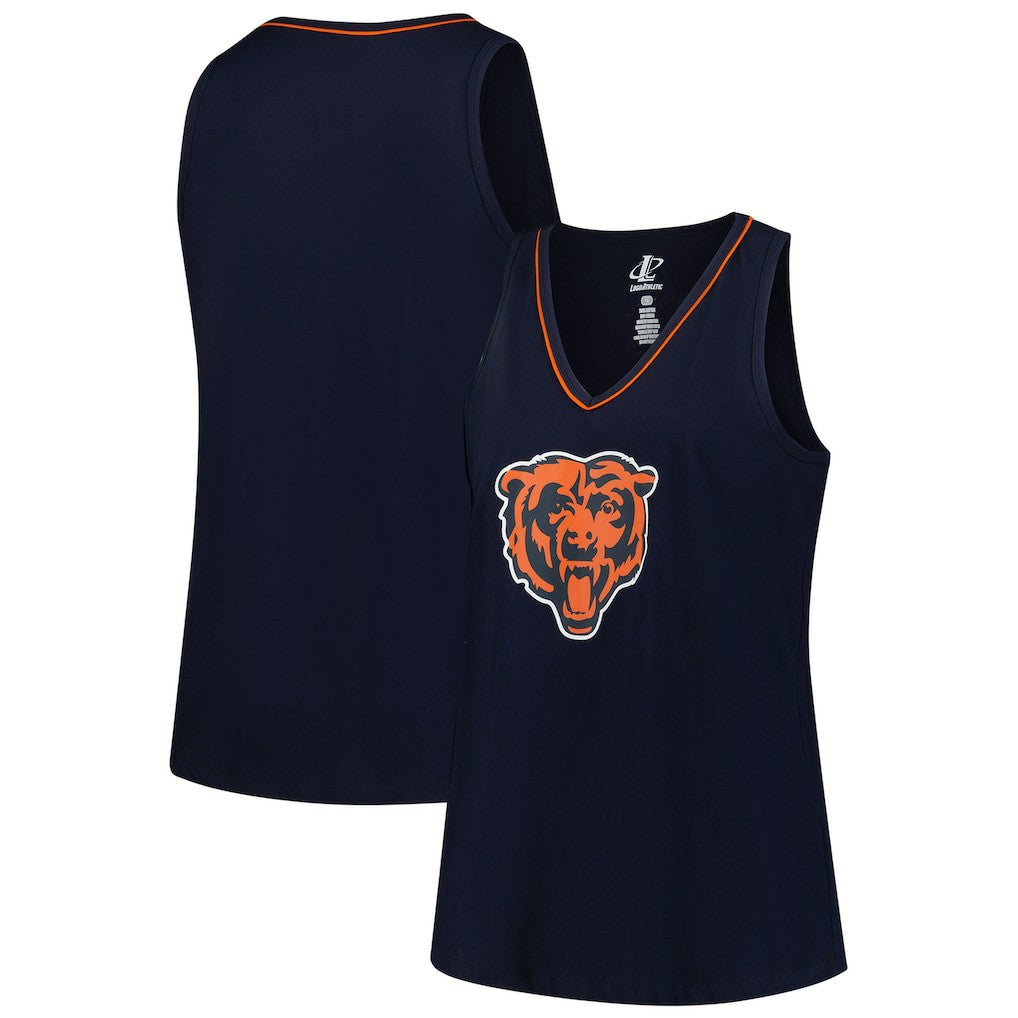 Chicago Bears  Logo Athletic Women's Plus Size Stellar Win V-Neck Tank Top