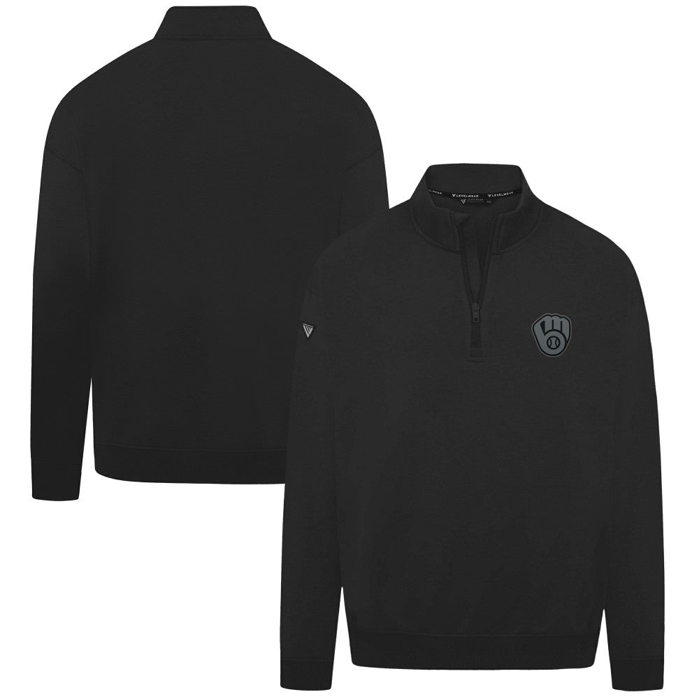 Milwaukee Brewers Levelwear Murray Nightfall Quarter-Zip Top | MLB Discount