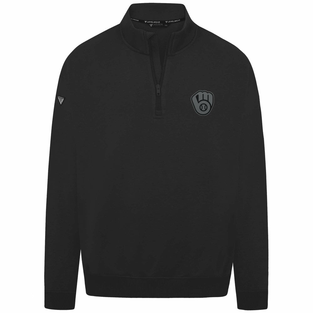Milwaukee Brewers Levelwear Murray Nightfall Quarter-Zip Top | MLB Discount