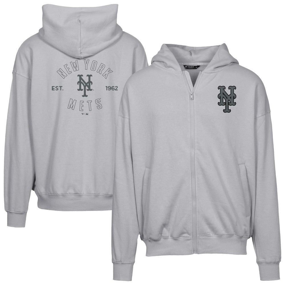 New York Mets Levelwear Uphill Abyssal Full-Zip Hoodie | MLB Discount
