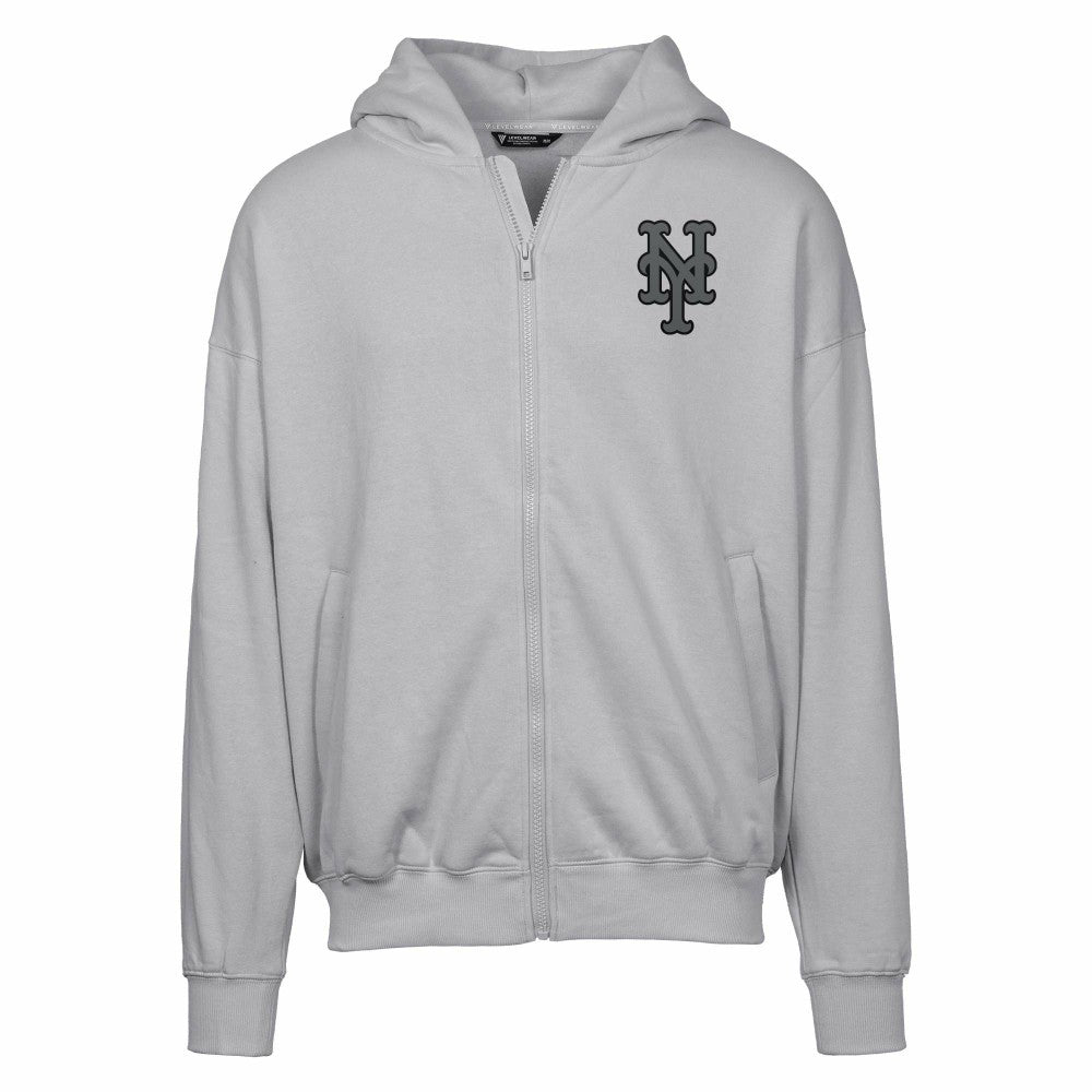 New York Mets Levelwear Uphill Abyssal Full-Zip Hoodie | MLB Discount