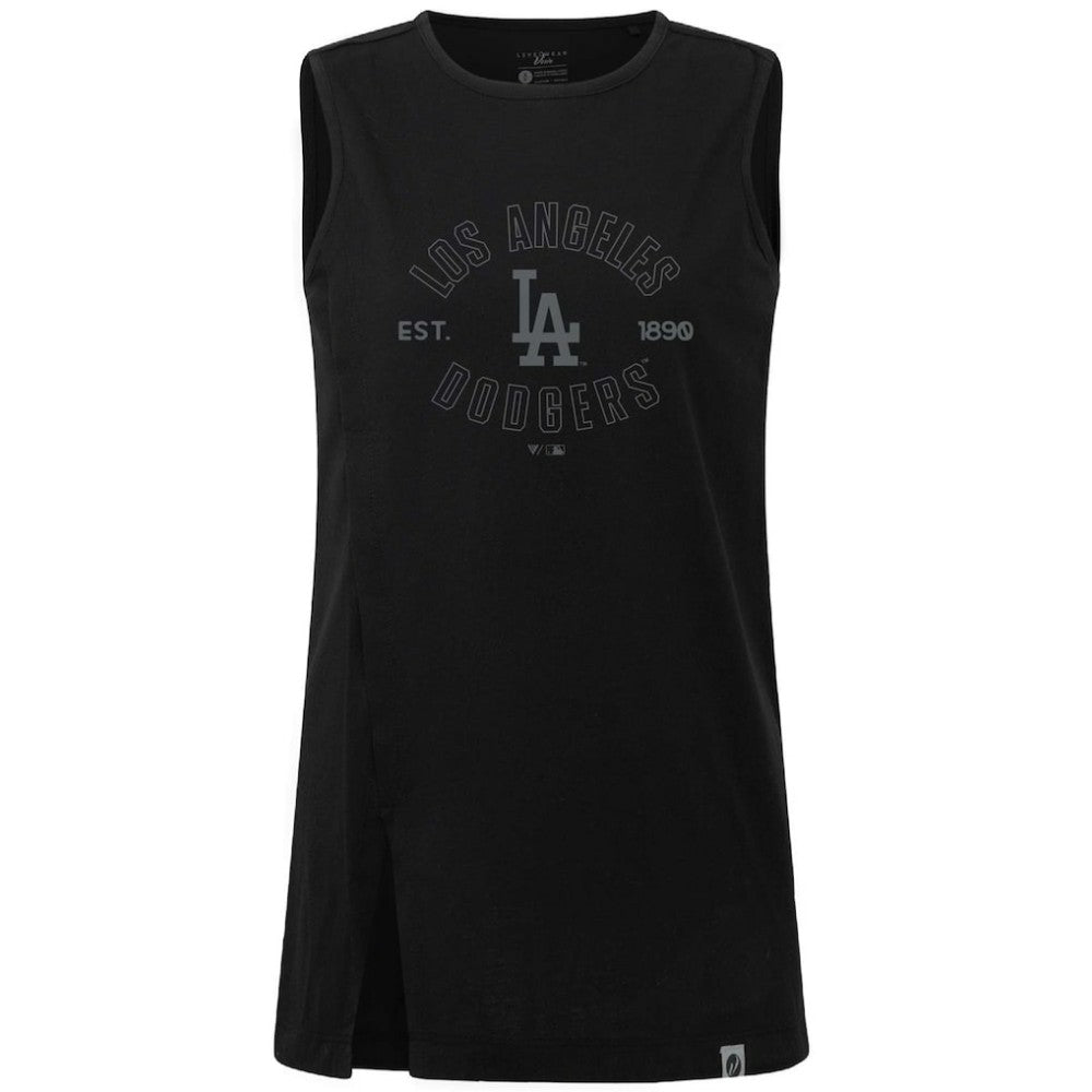 Los Angeles Dodgers Levelwear Women's Influx Abyssal Tank Top | MLB Discount