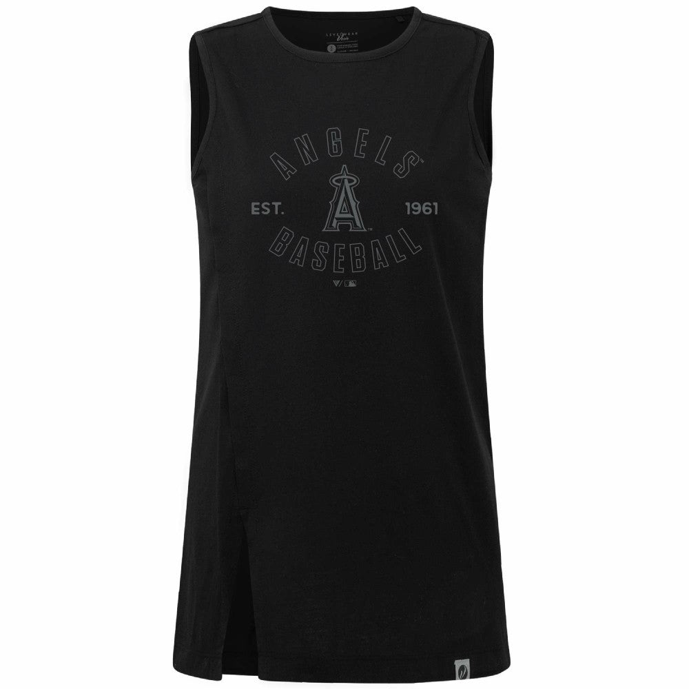 Los Angeles Angels Levelwear Women's Influx Abyssal Tank Top | MLB Shop