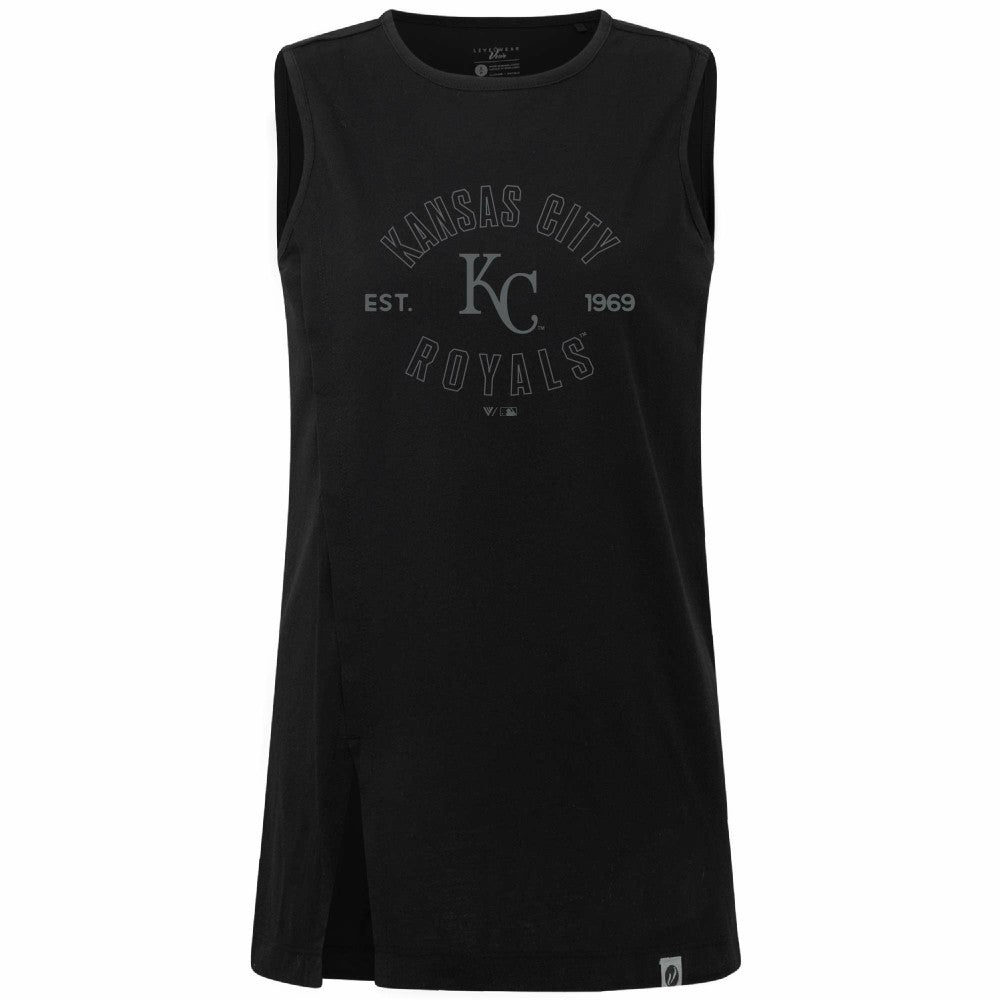 Kansas City Royals Levelwear Women's Influx Abyssal Tank Top | MLB US