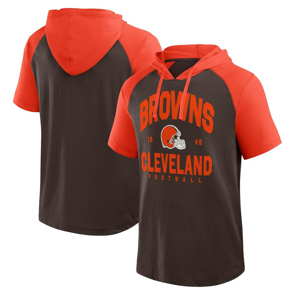 Cleveland Browns  Logo Athletic Prime Hoodie T-Shirt