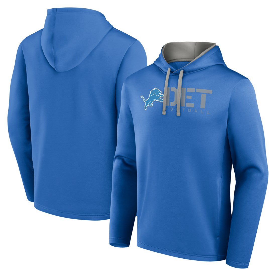 Detroit Lions  Logo Athletic Head Start Pullover Hoodie