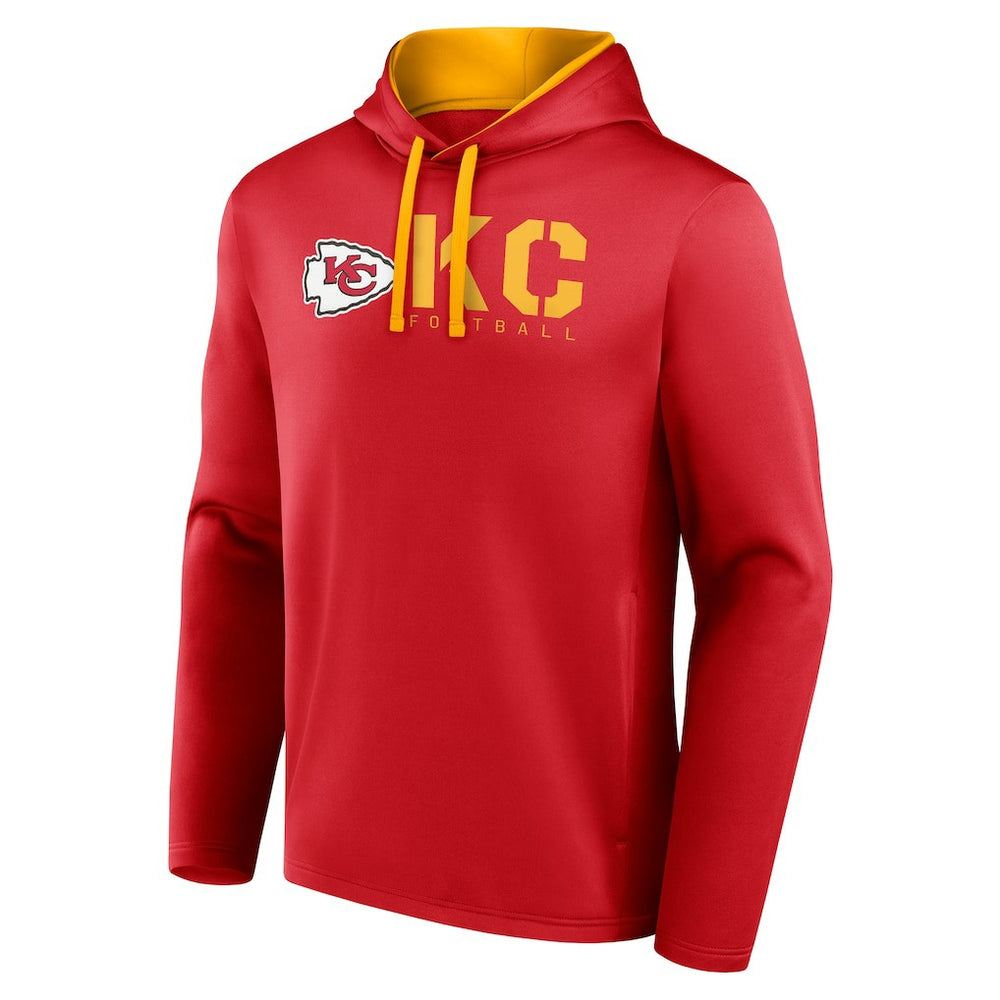 Kansas City Chiefs  Logo Athletic Head Start Pullover Hoodie